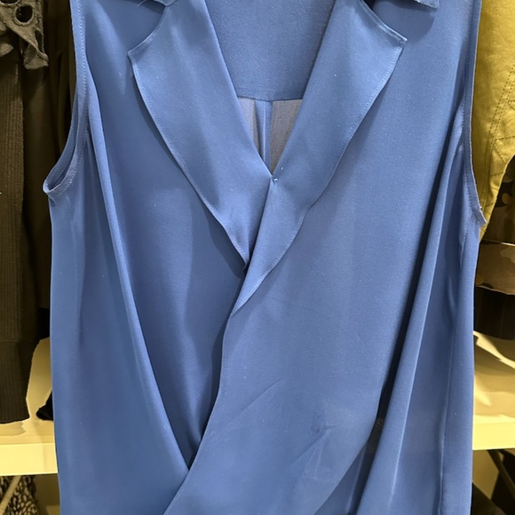 L'Agence Freja Blouse in Cobalt Blue Size XS - Picture 2 of 4